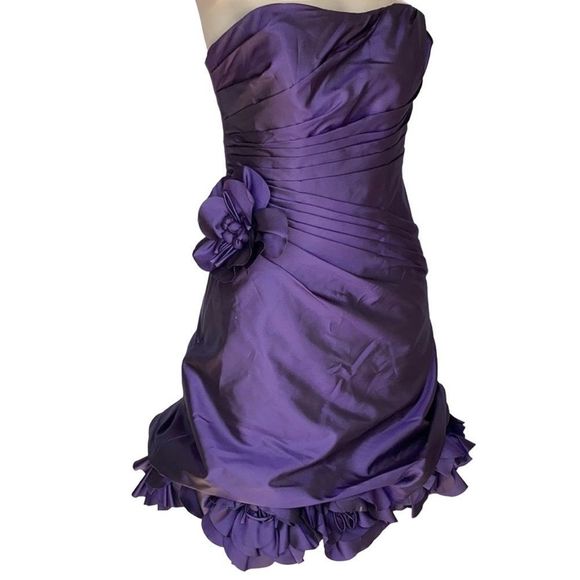 Dresses & Skirts - Mari Lee strapless purple prom dress size 3/4